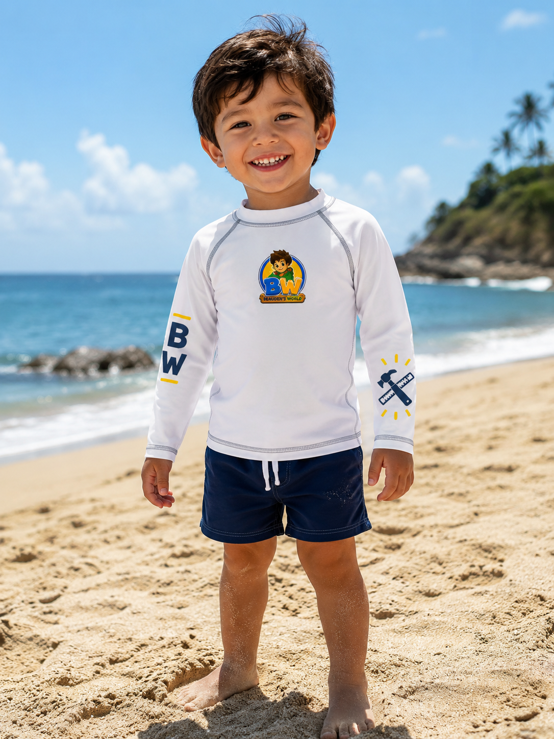 Kids "BW" Rash Top